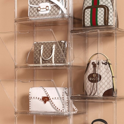 칸막이 쇼윈도 투명 정리함 가방 신발 보관함 피규어 진열장 4types