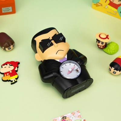 레토 짱구 흑곰 알람시계 캐릭터 탁상시계
