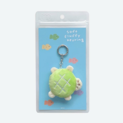 [후카후카스튜디오] 소프트 플러피 키링 [메론빵 거북이]