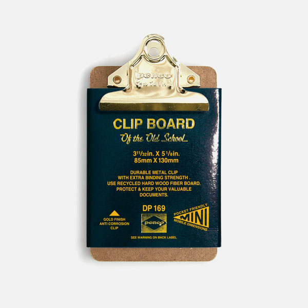PENCO Clip Board O / S Gold Mini
