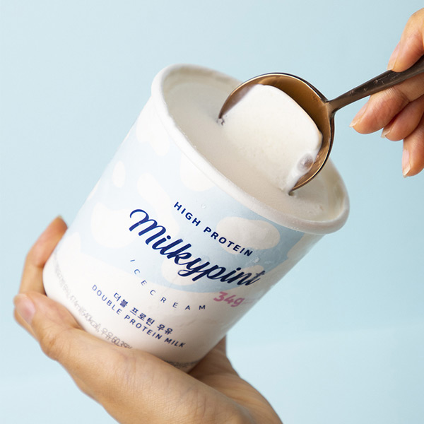 밀키파인트 더블 프로틴 우유 단백질 파인트 아이스크림 474ml