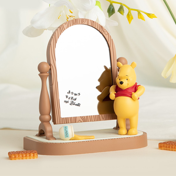 로이체 디즈니 곰돌이 푸 거울 탁상시계