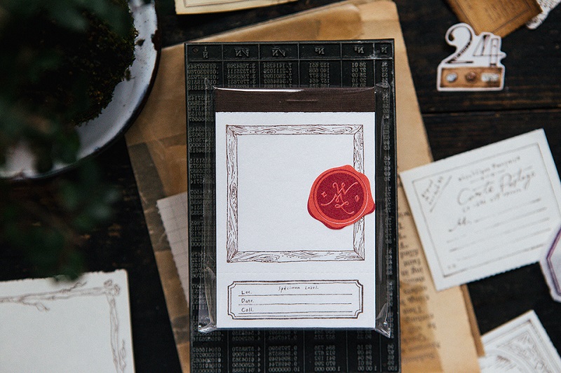 [OURS] Wooden frame letterpress label book 상세 이미지 2