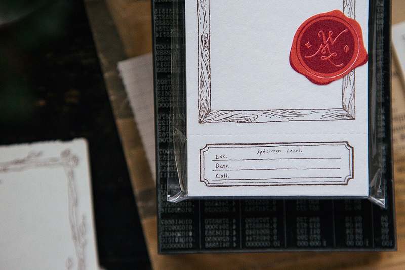 [OURS] Wooden frame letterpress label book 상세 이미지 4