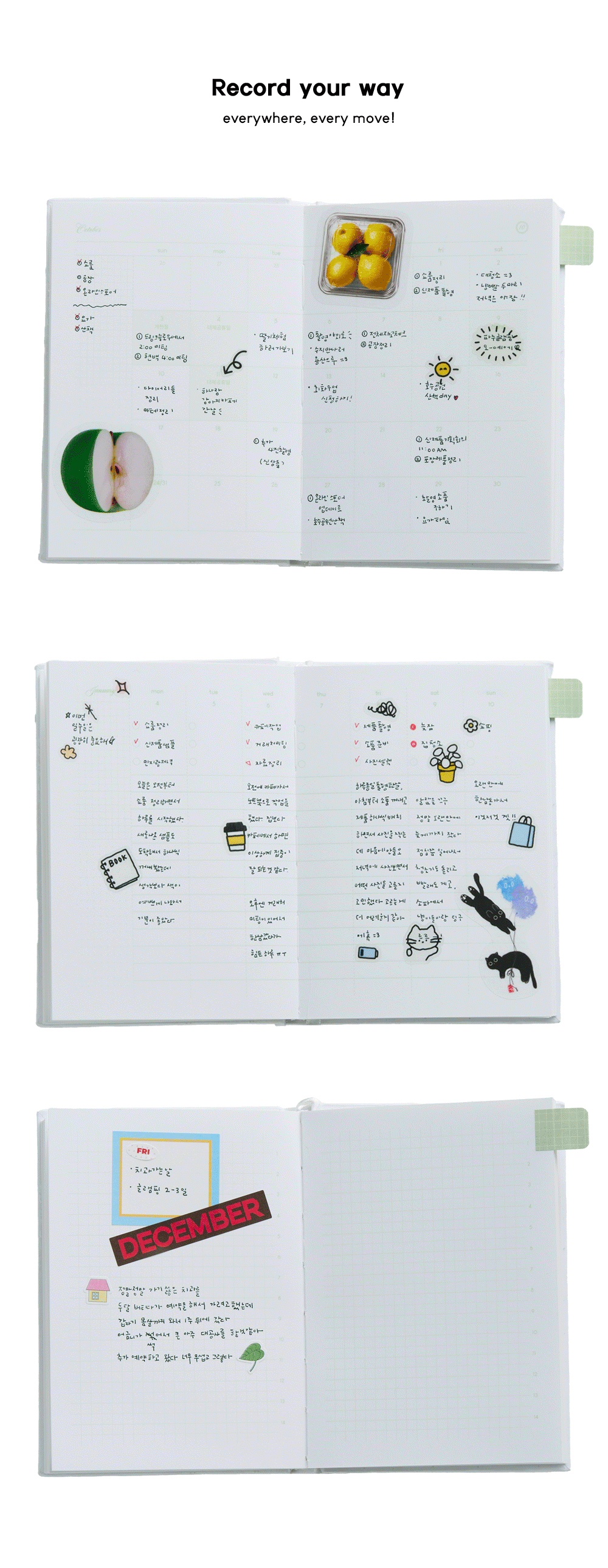2027 My Dress Diary 자석 다이어리 & 피크닉 데스크클로스 SET 상세 이미지 7