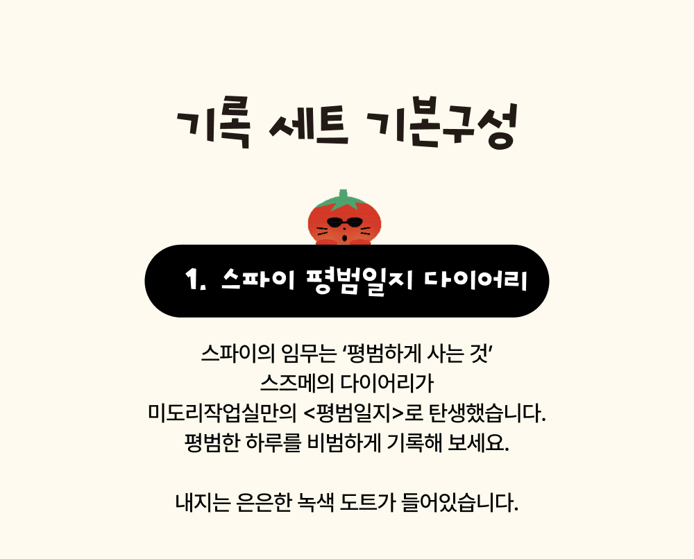 [12/22출고/프리오더] 미도리작업실 기록 세트 상세 이미지 3