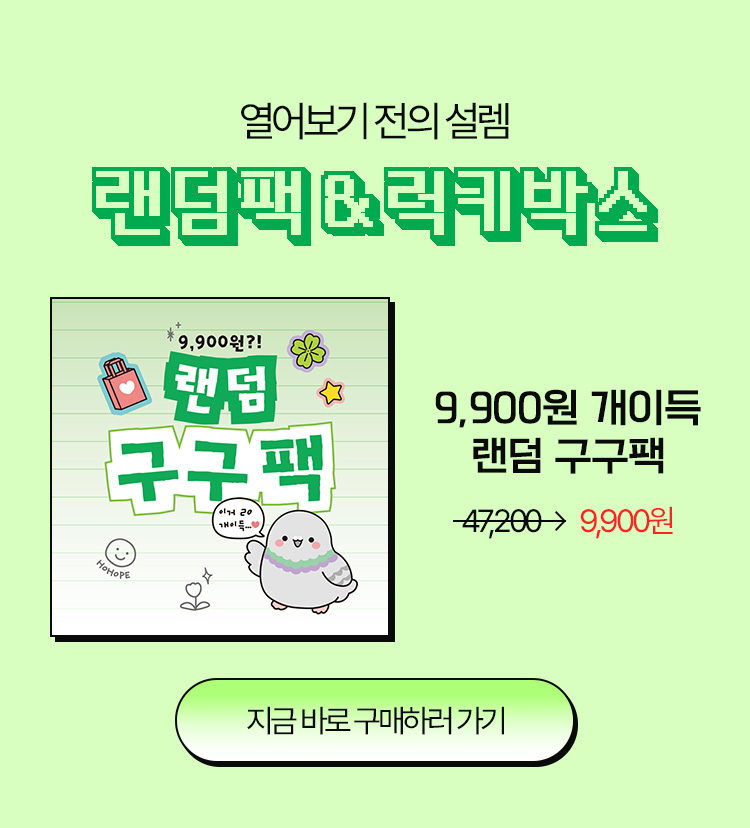 개이득 랜덤 구구팩
