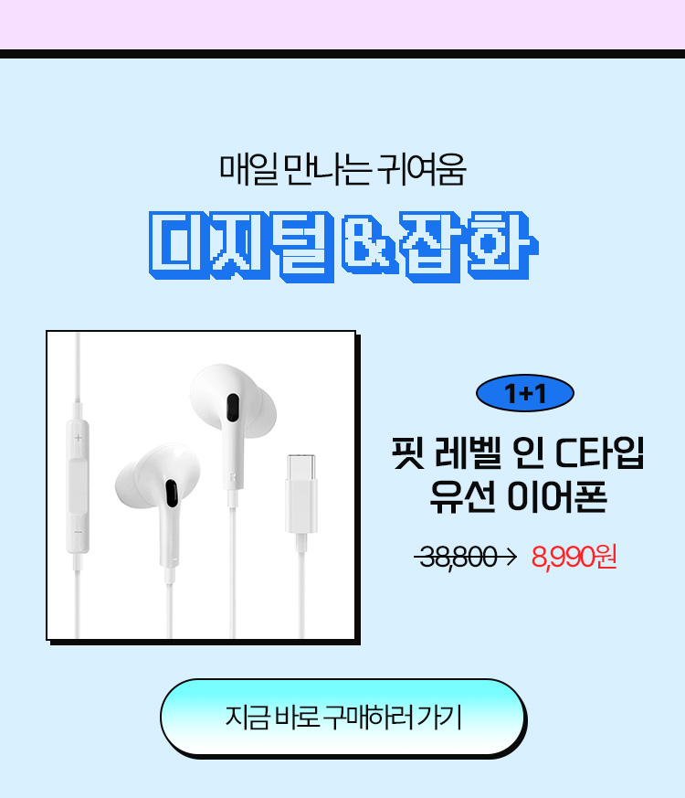 핏 레벨 인 C타입 유선 이어폰
