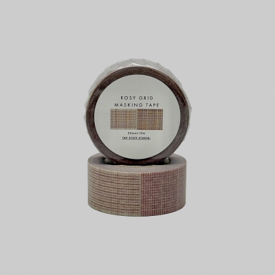 rosy grid masking tape 20mm