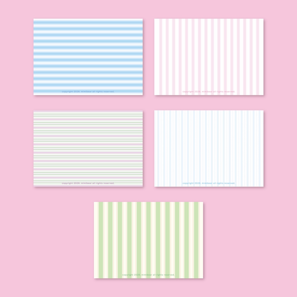 Memo Blocks Pattern stripe pattern memo set | 텐바이텐