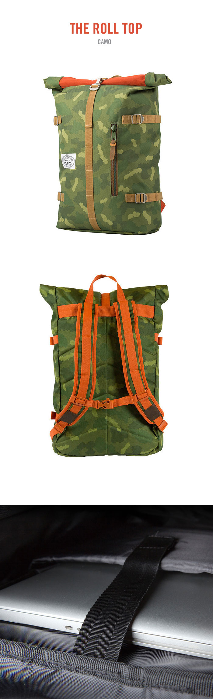 THE ROLL TOP - GREEN CAMO 상세 이미지 2
