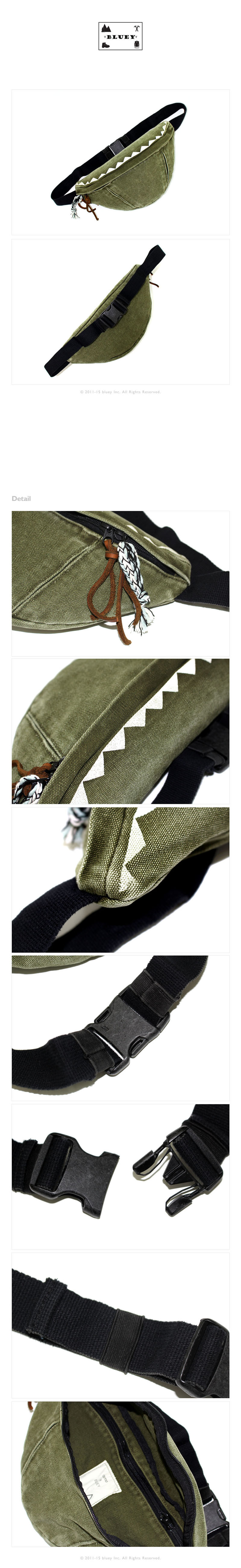 bluey april Waist Bag (khaki) 상세 이미지 2