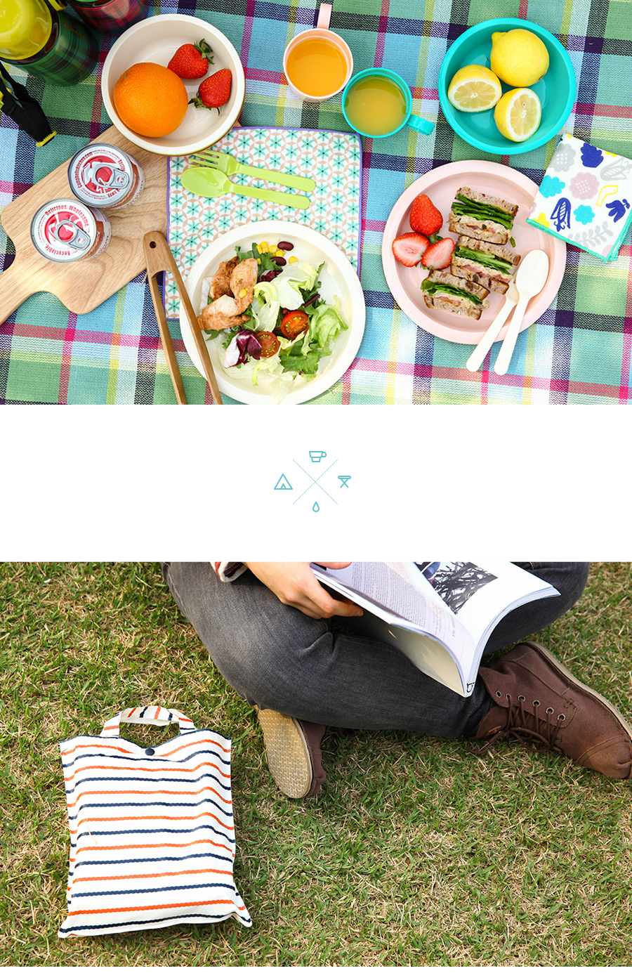 Quick leisure - folding chair (NV/GR) 상세 이미지 3