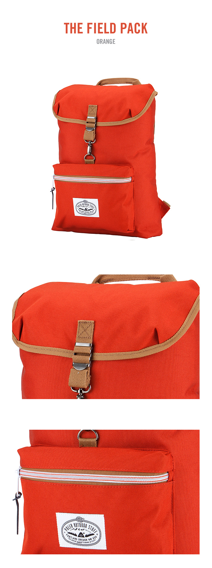 THE FIELD PACK - BURNT ORANGE 상세 이미지 2
