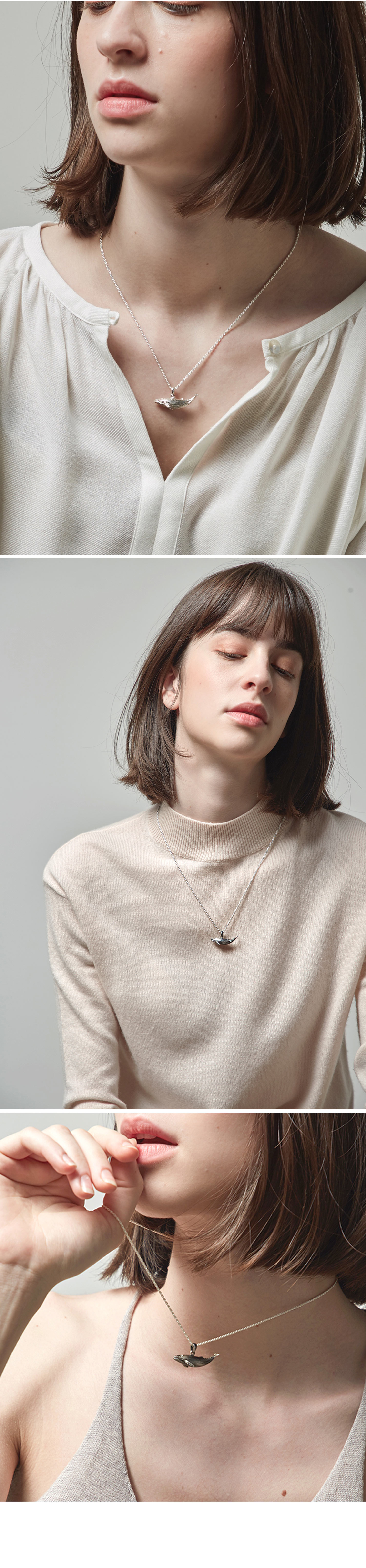 Humpback Whale_50cm_Necklace 혹등고래 상세 이미지 4