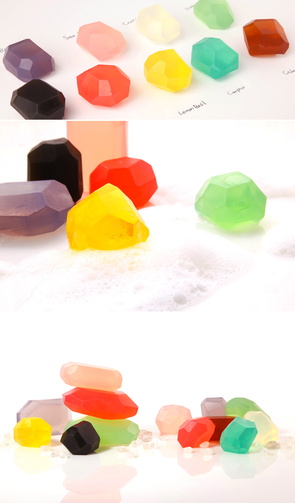 Soap Stone ROCK 12oz, Rose Quartz/Grapefruit 상세 이미지 2