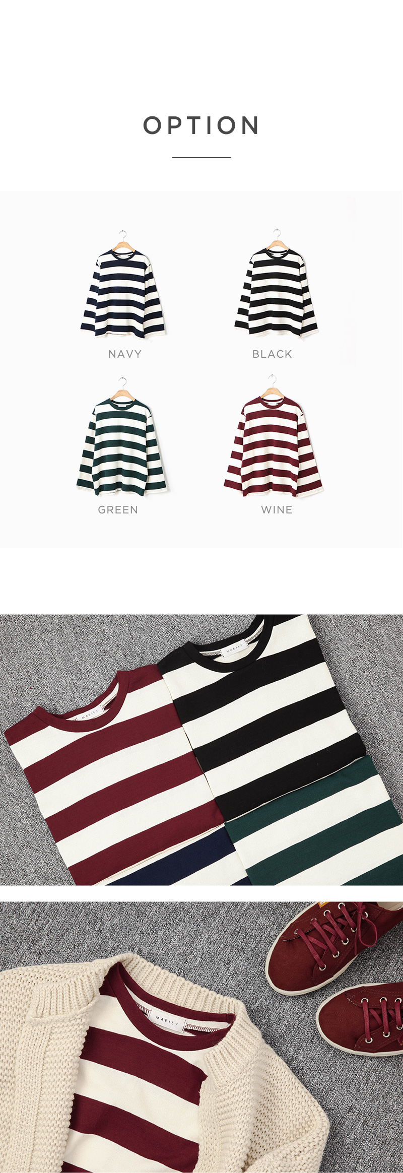bold stripe T-shirt 상세 이미지 3