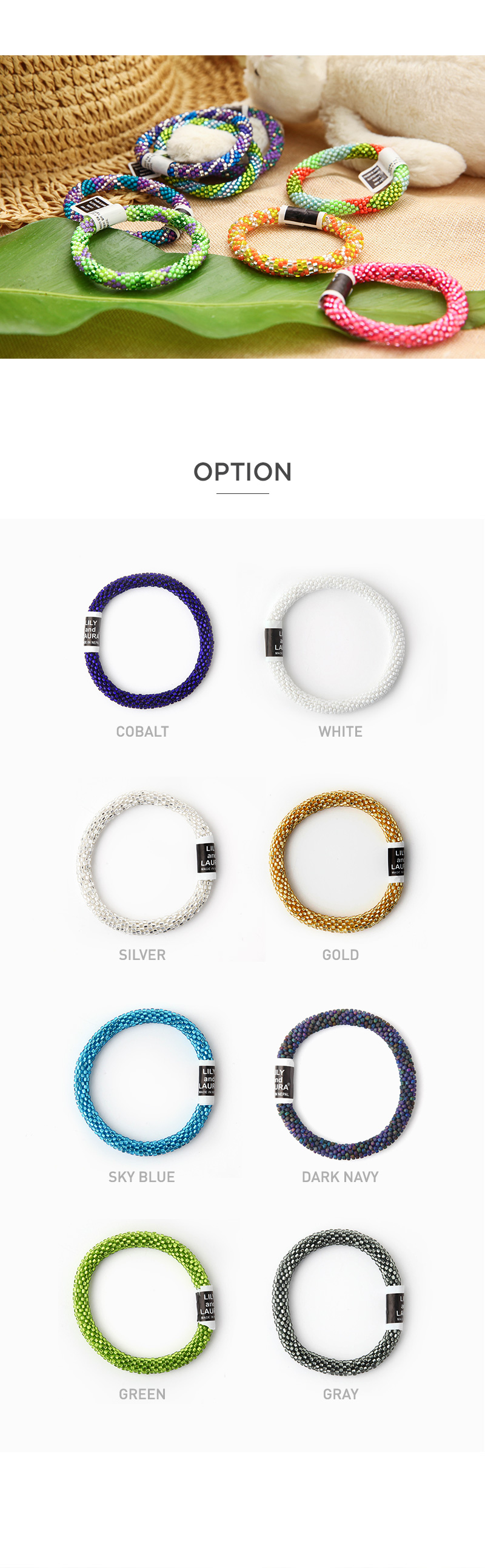 LILY AND LAURA BRACELETS (SOLID) 상세 이미지 2