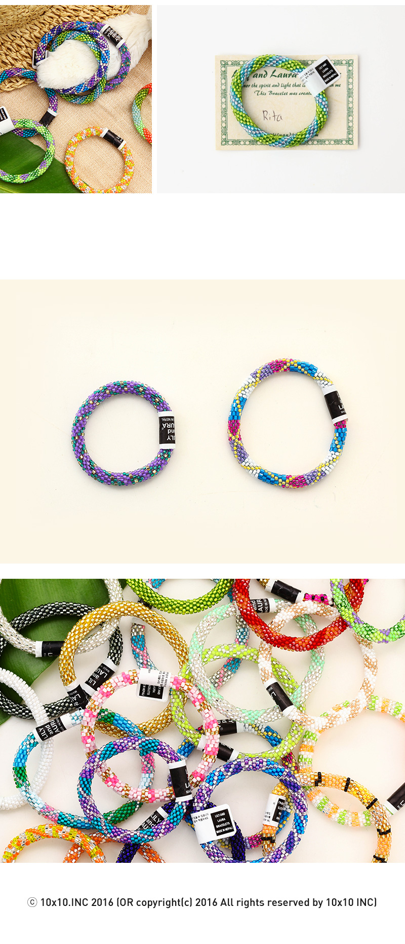 LILY AND LAURA BRACELETS (GREEN) 상세 이미지 4