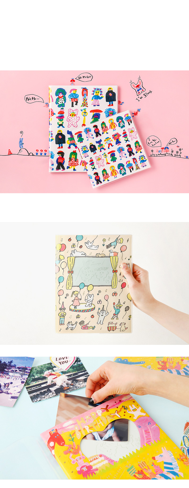 [AIUEO] PICNIC ALBUM L size with window (3 options) 상세 이미지 3
