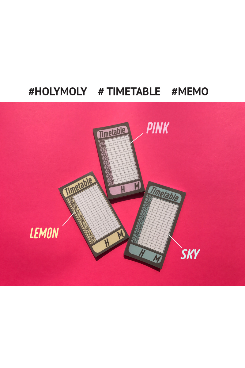 Timetable pink memo 상세 이미지 2