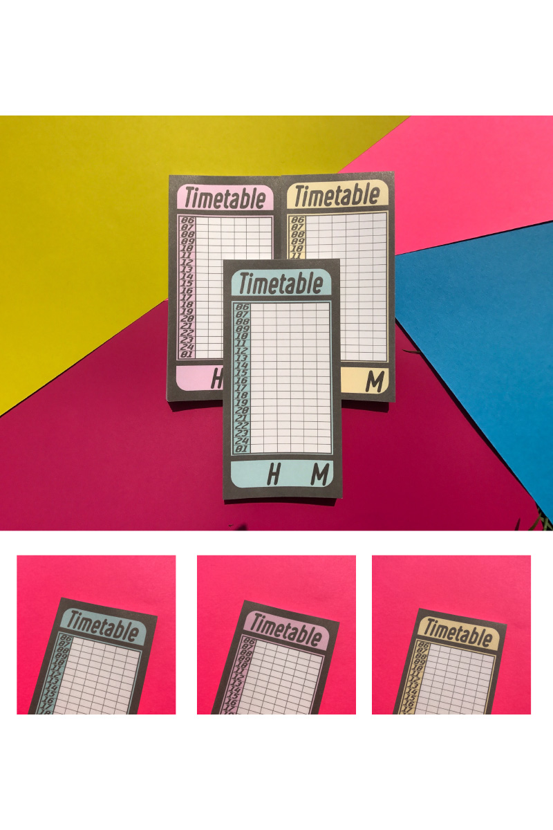 Timetable pink memo 상세 이미지 3