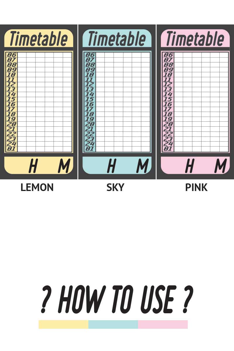 Timetable pink memo 상세 이미지 4