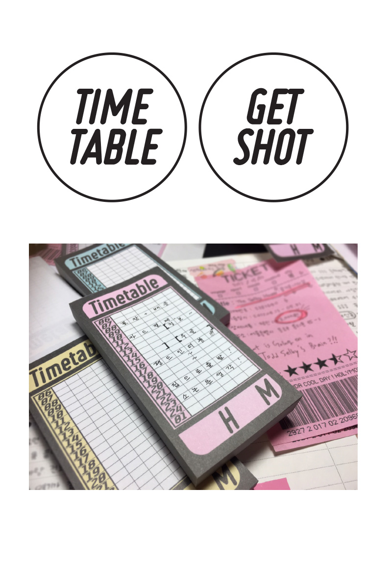 Timetable pink memo 상세 이미지 6