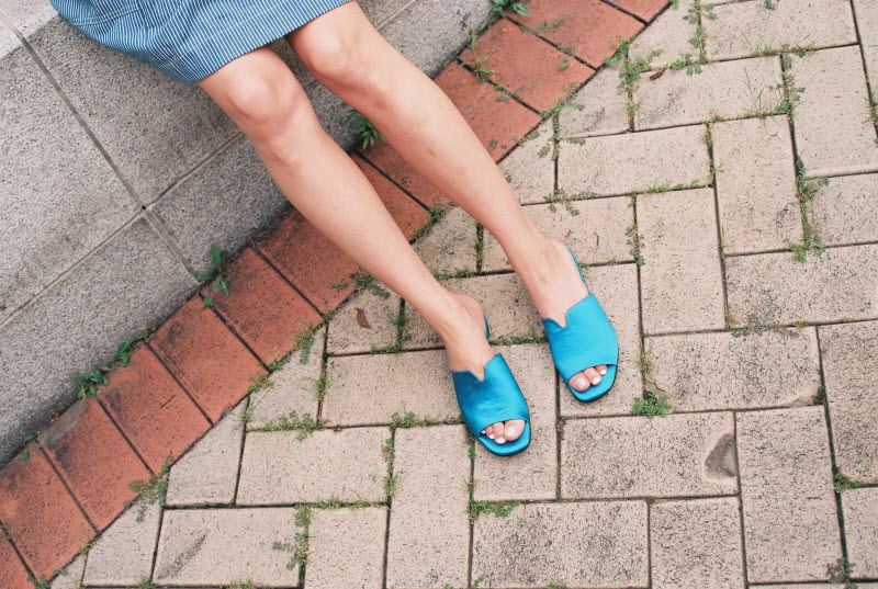 T014 v-slipper marine blue 상세 이미지 2