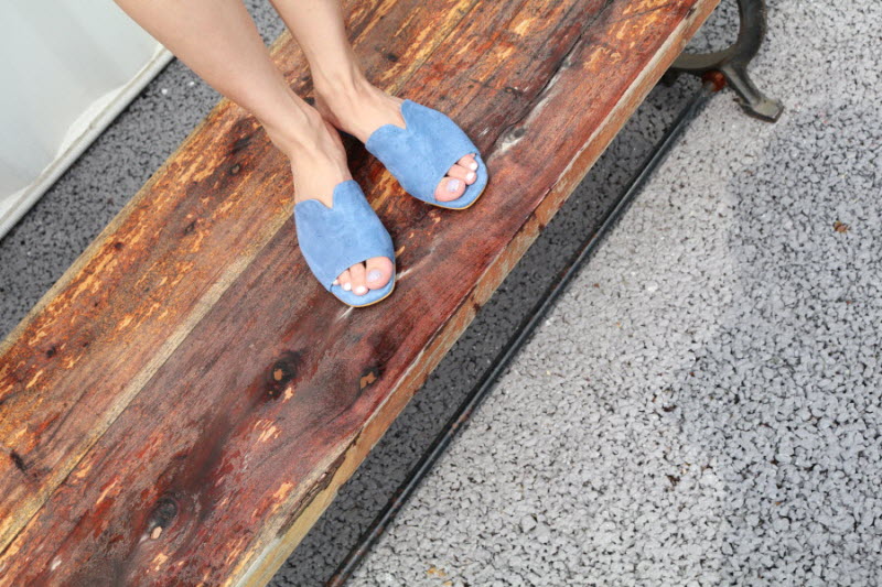 T014 v-slipper aqua blue 상세 이미지 3