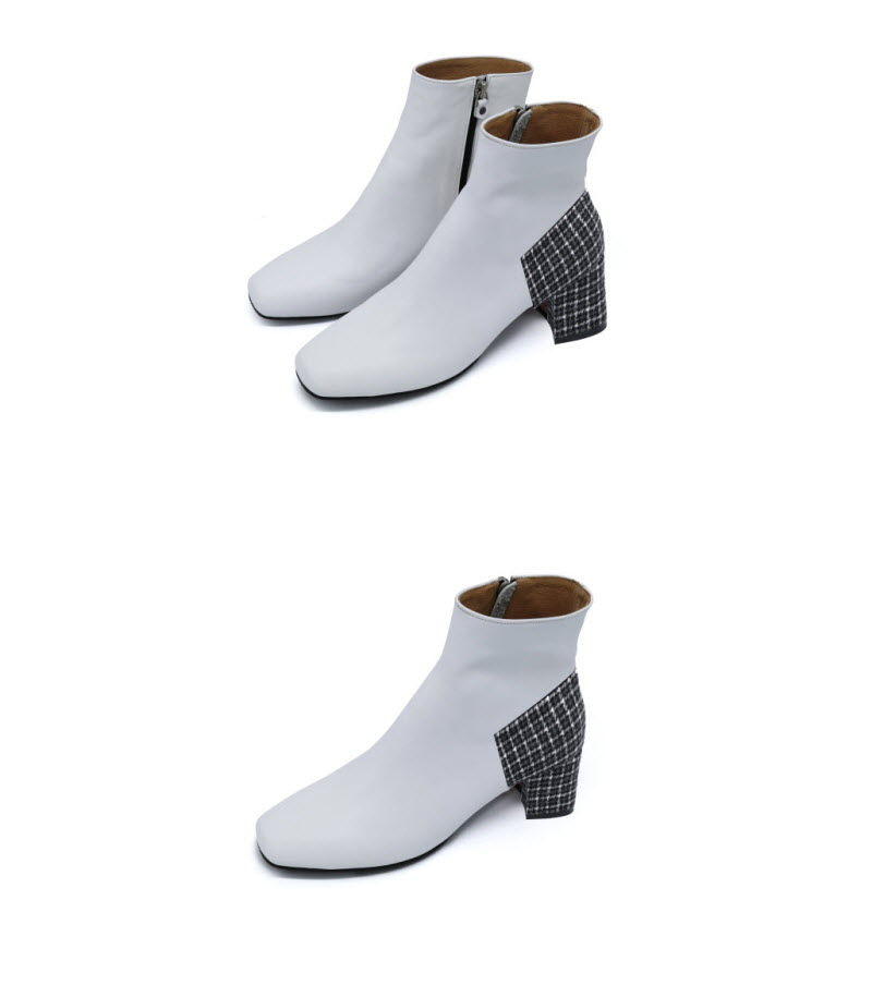 T020 block boots white (5cm) 상세 이미지 6