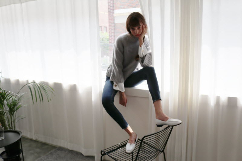 T004 voca loafer white (1.5cm) 상세 이미지 3