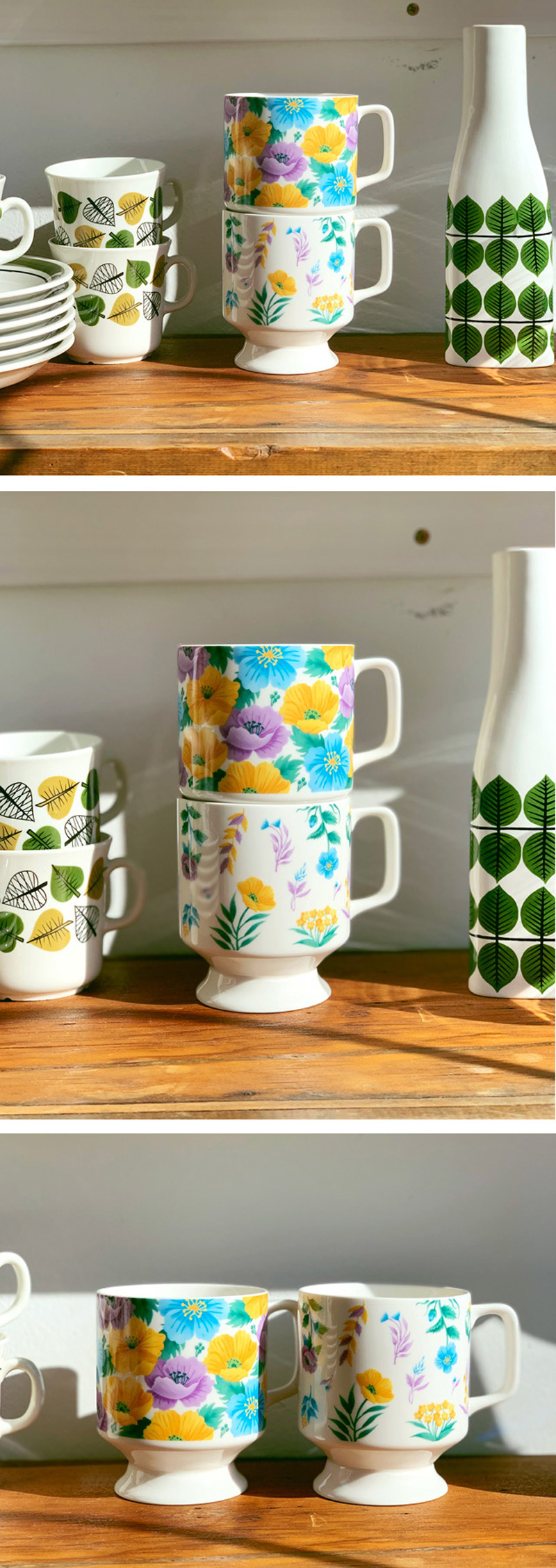 커먼키친 Retro Botanical Flower 굽머그 상세 이미지 3