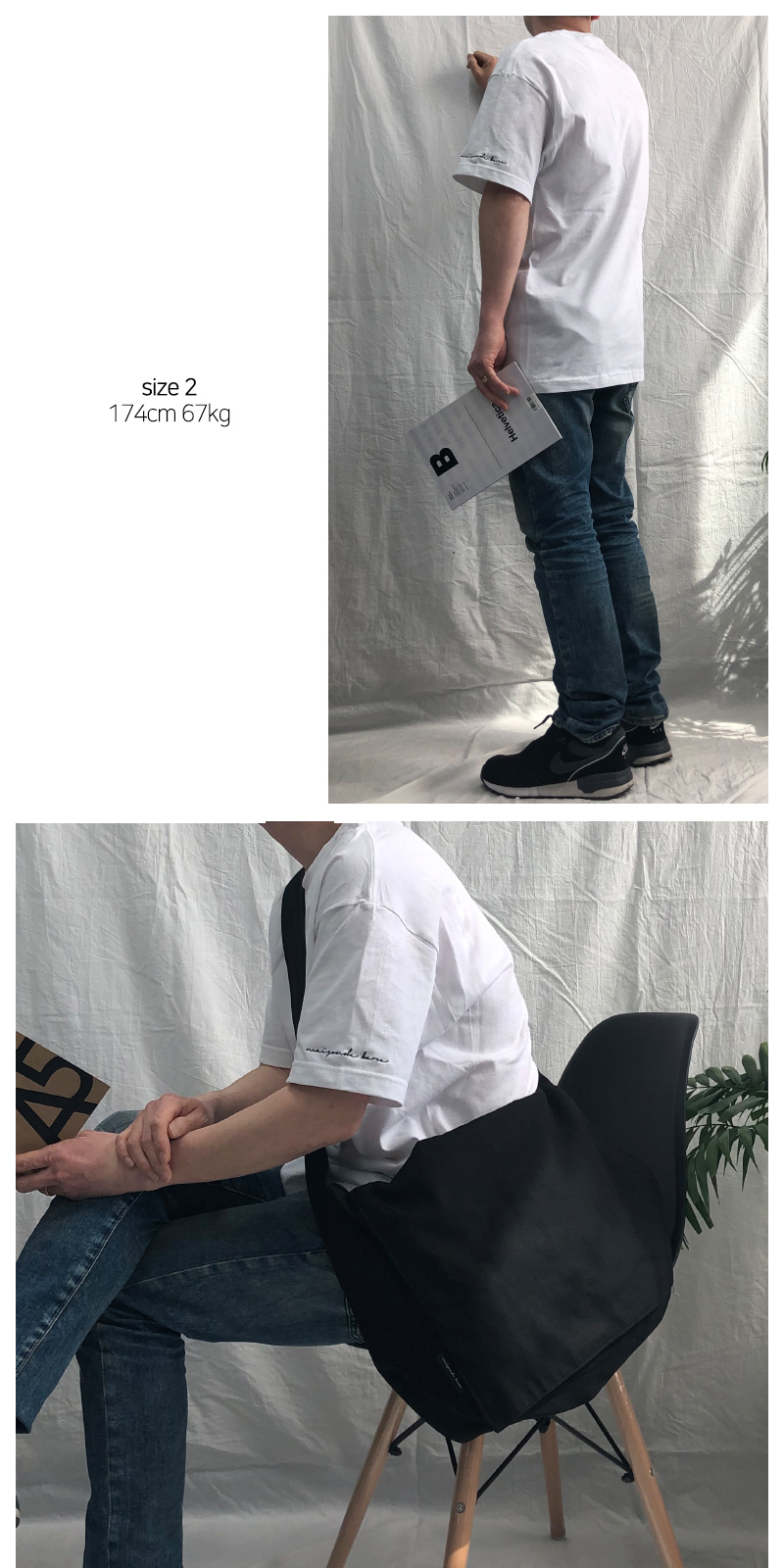 데일리 레터링 티셔츠 [자체제작] 상세 이미지 3