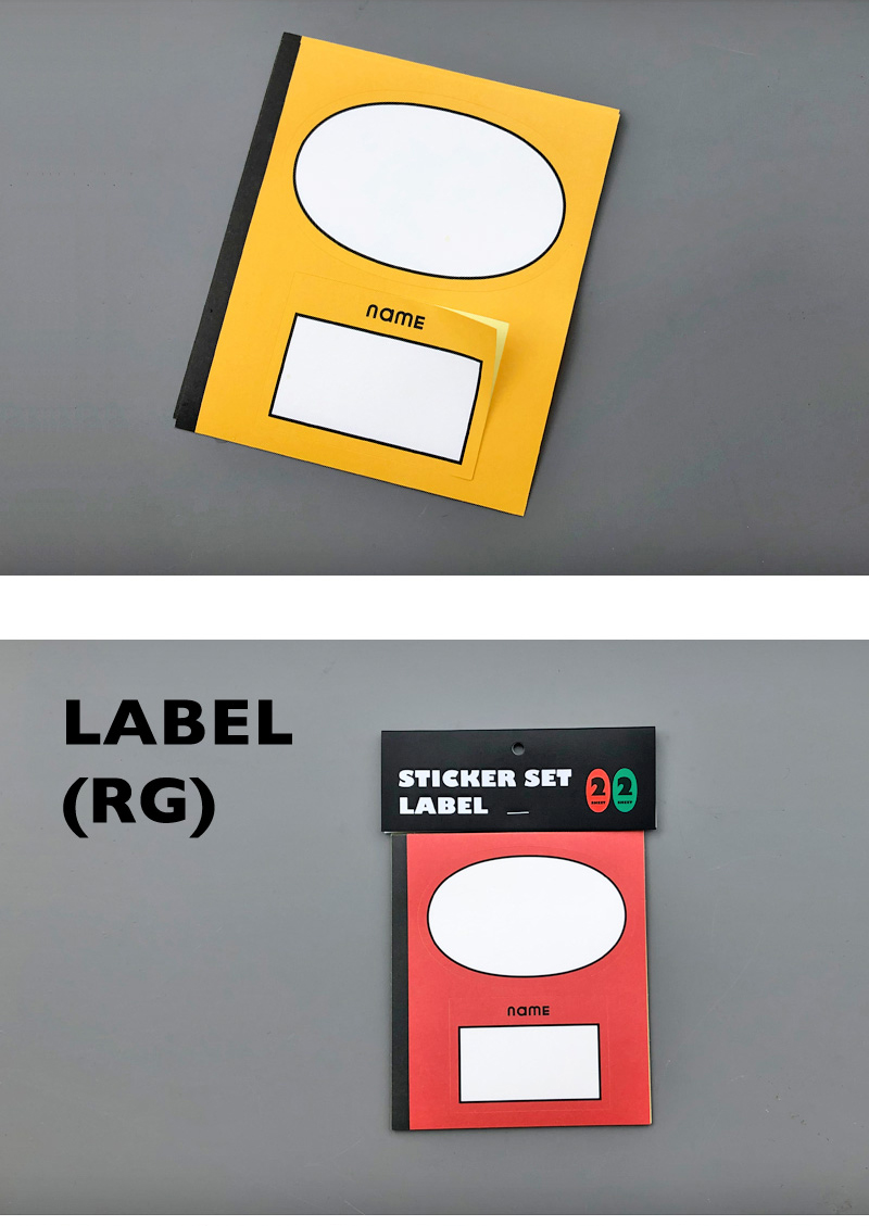 STICKER SET - LABEL (YB/RG) 상세 이미지 2