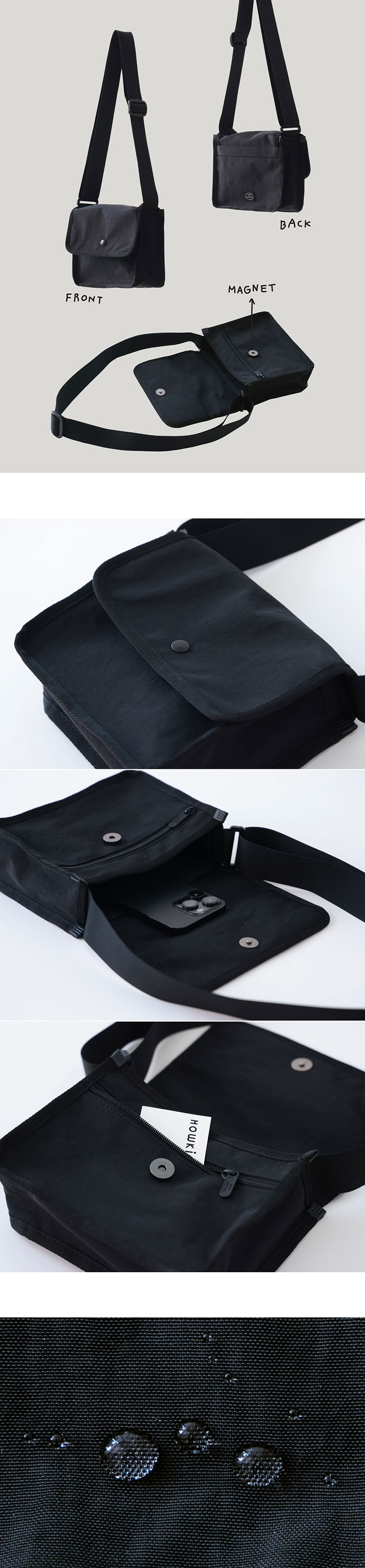 CROSSBODY BAG (BLACK) 상세 이미지 2