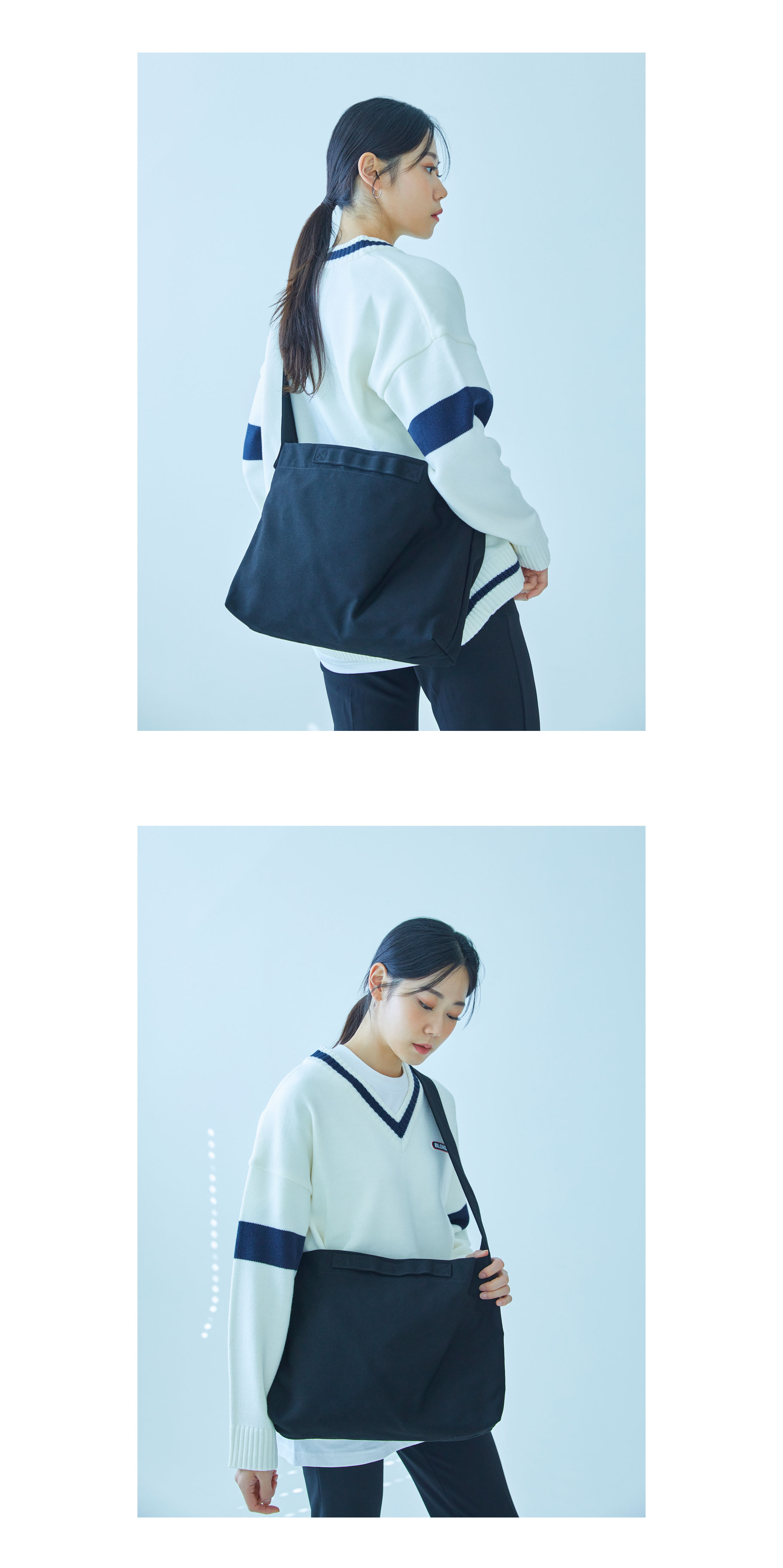 (2차 재입고) 메종드바라 데일리 코튼 투웨이백 상세 이미지 2