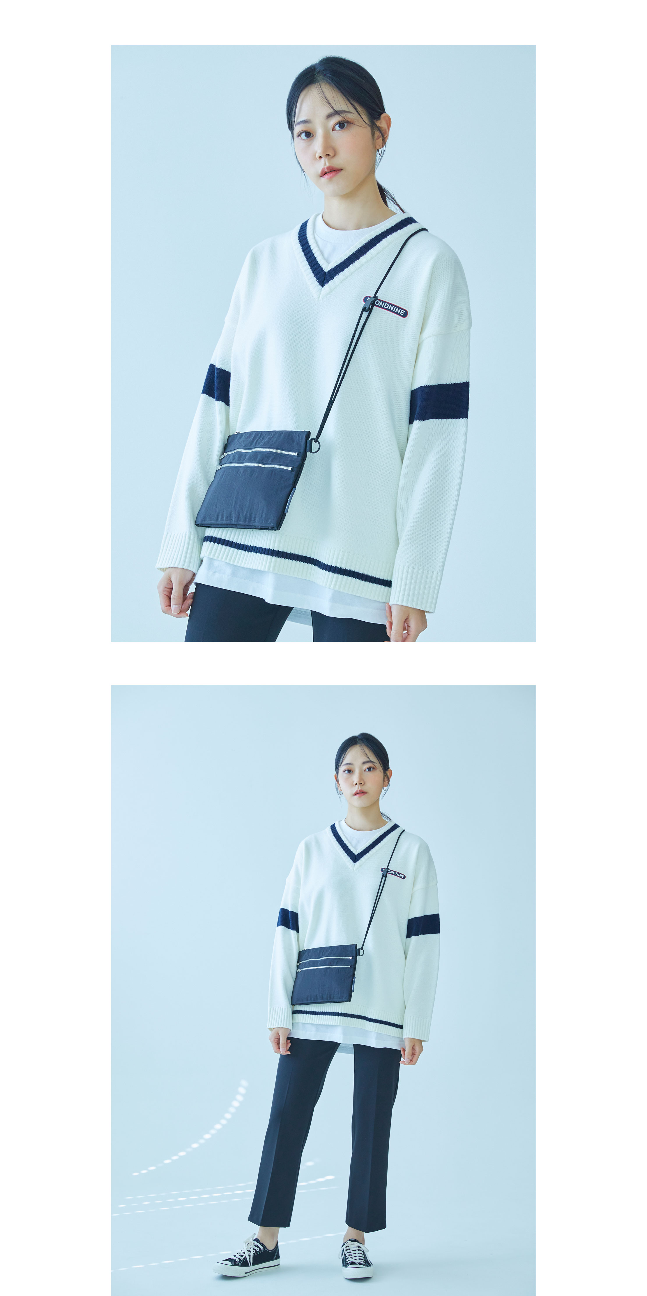 메종드바라 나일론메탈 샤코슈백 미니크로스백 상세 이미지 5