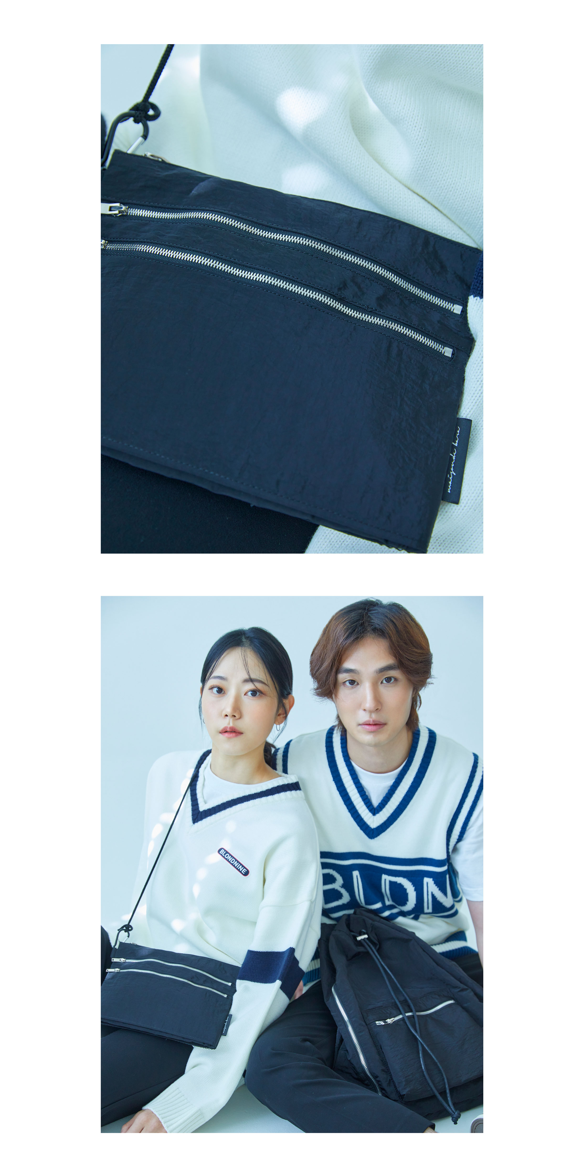 메종드바라 나일론메탈 샤코슈백 미니크로스백 상세 이미지 6