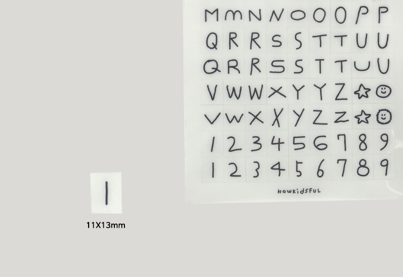 STICKER SET - ABC & 123 (RGB/YBB) 상세 이미지 3