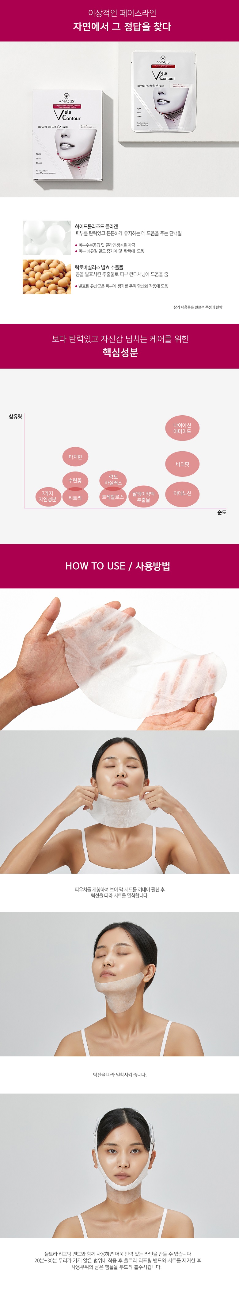 벨라컨투어 목주름 리프팅 마스크 팩 1세트 상세 이미지 3