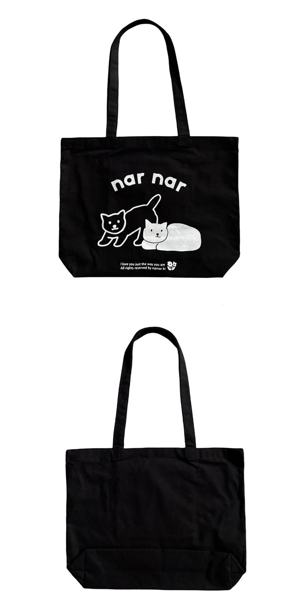 two cats 에코백[black] 상세 이미지 1