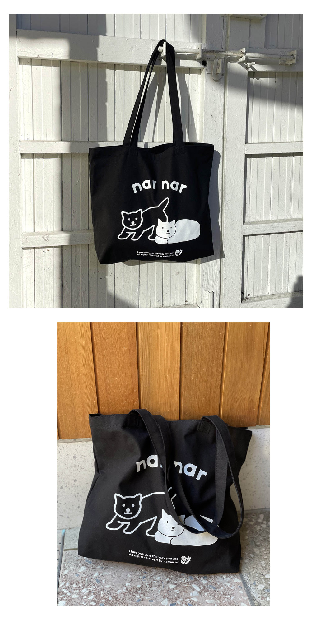 two cats 에코백[black] 상세 이미지 3