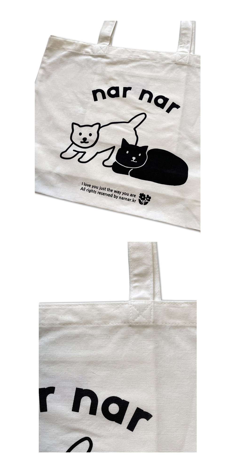 two cats 에코백[white] 상세 이미지 2