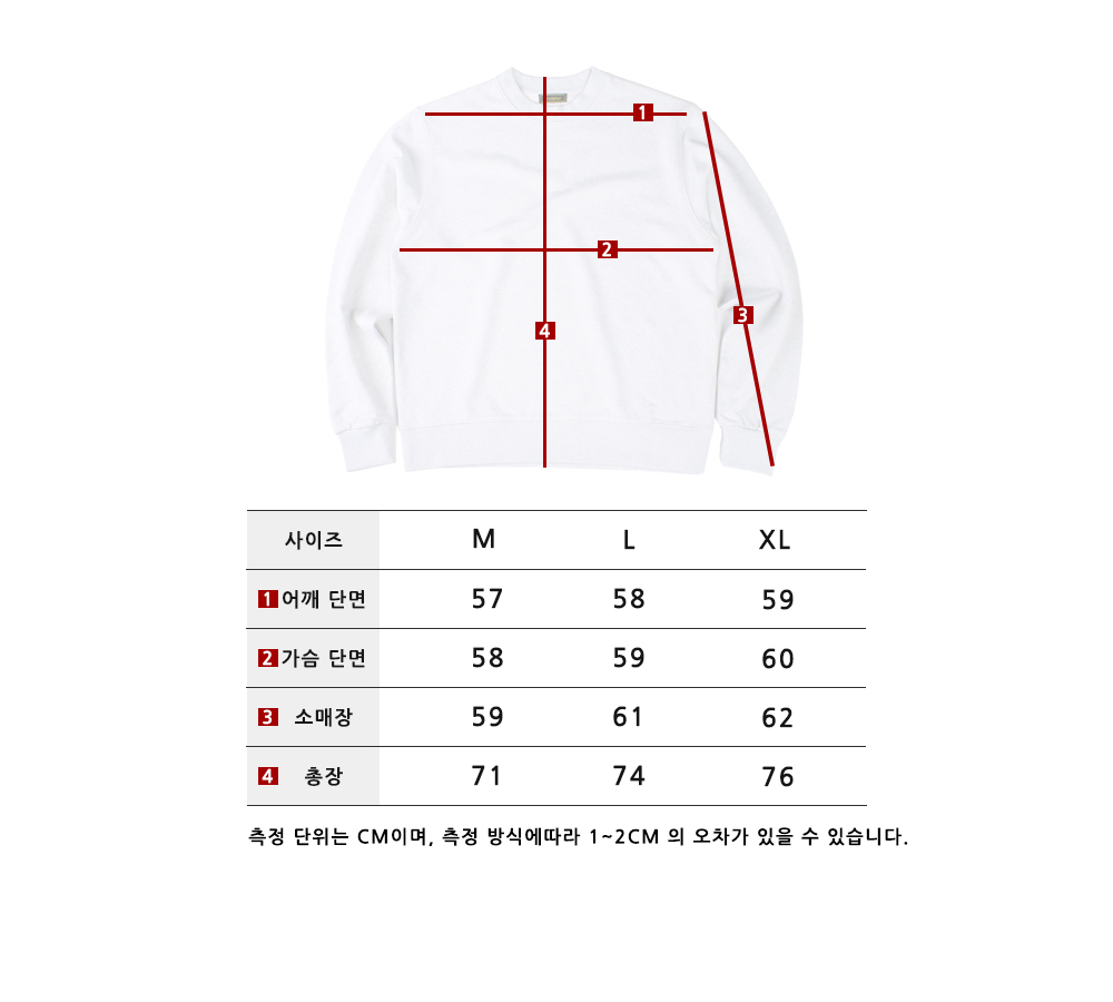 한국의 산 맨투맨 시리즈 지리산 그레이 상세 이미지 3