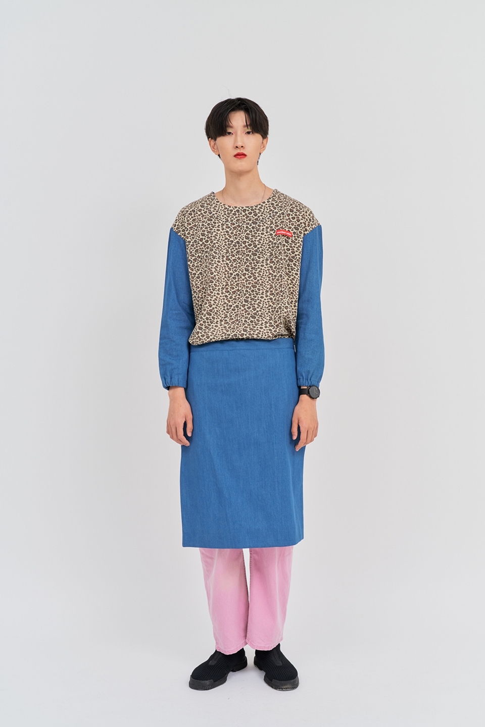 [언어더컬러]unique unbal SK ( denim ) 상세 이미지 1