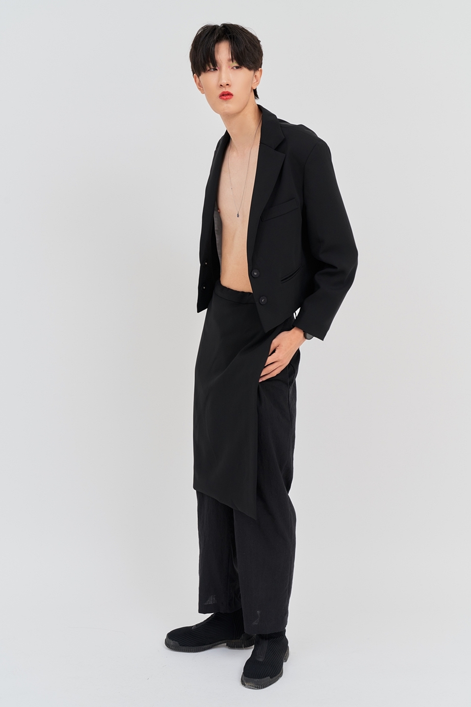 [언어더컬러]unique unbal SK ( Black ) 상세 이미지 1