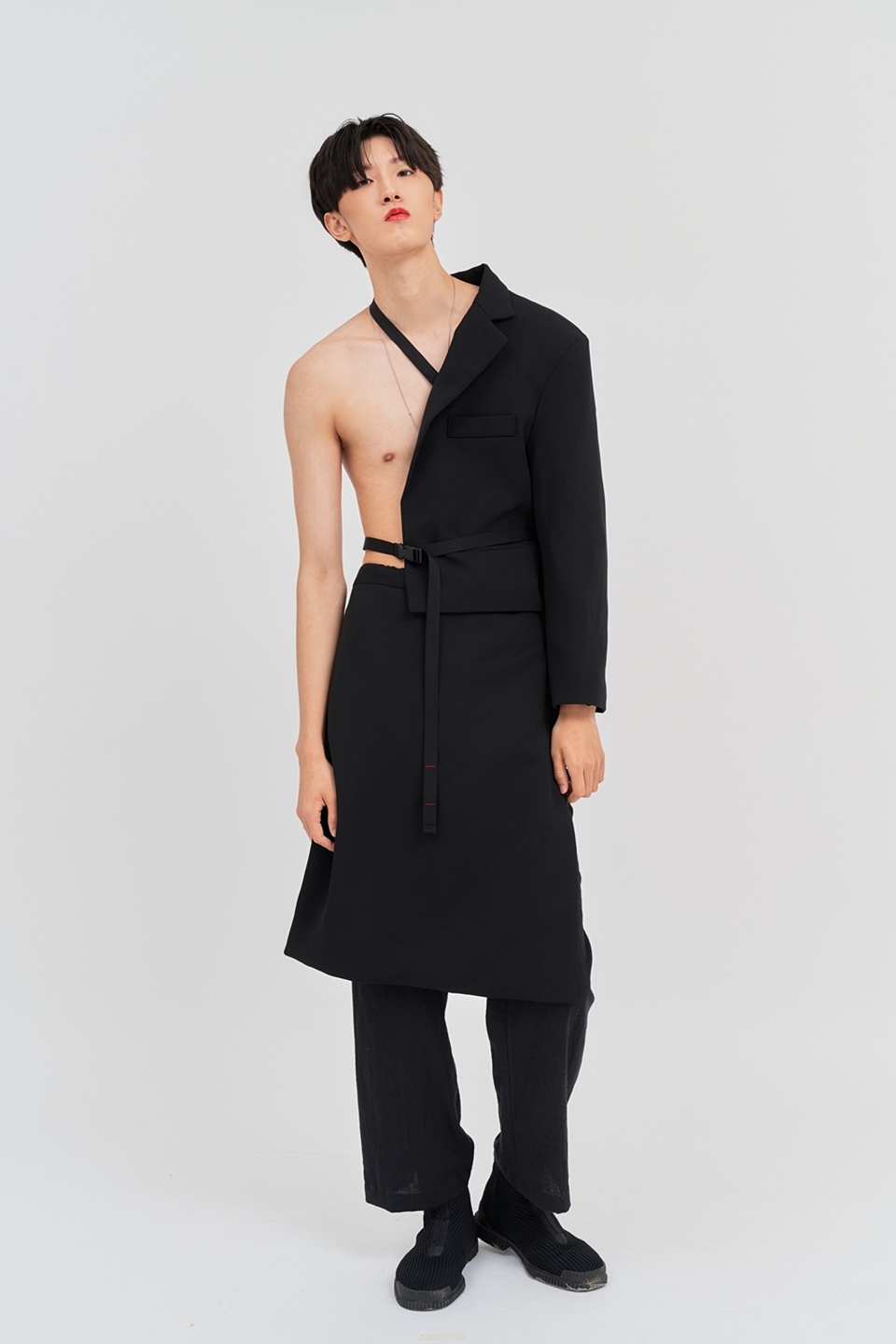 [언어더컬러]unique unbal SK ( Black ) 상세 이미지 2