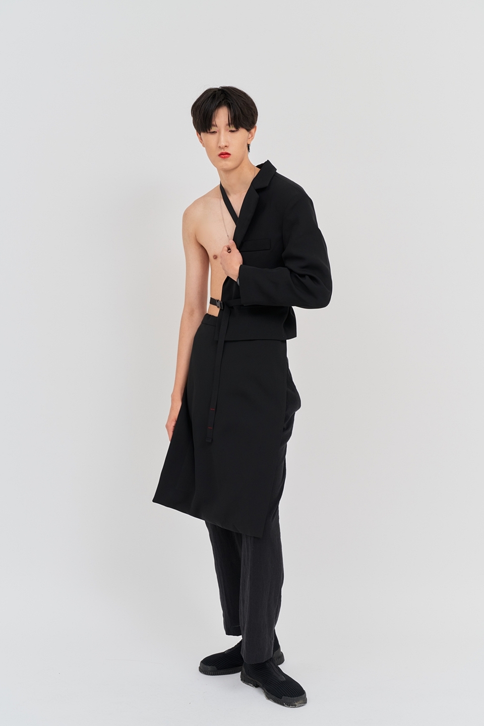 [언어더컬러]unique unbal SK ( Black ) 상세 이미지 3