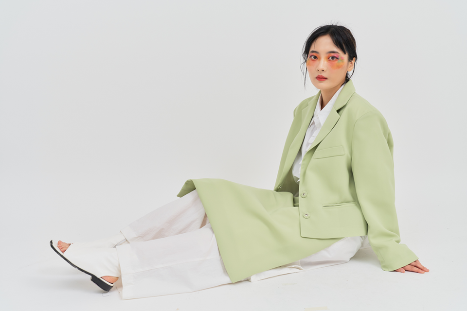[언어더컬러]basic crop jacket ( L/green ) 상세 이미지 2